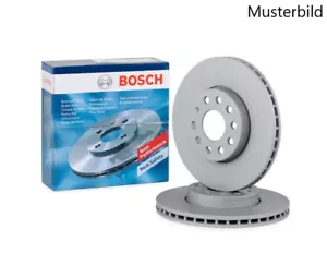 2x Bosch Brake Discs Set Front Ø 9 3/8in for Nissan Kubistar, Renault Clio 11 - Picture 1 of 2