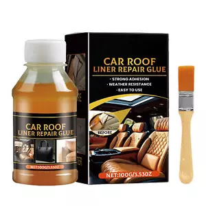 Car Roof Liner Repair Glue 100ml Heavy Headliner Adhesive Fast Dry Glue Liquid - Picture 1 of 9
