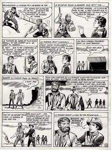 LE TRESOR DU MORMON PETIT TOM SUPERBE PLANCHE ORIGINALE ARTIMA  PAGE 14 - Picture 1 of 1