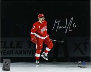 David Perron Detroit Red Wings Signed 8x10 Jersey Celebrating Photo - Picture 1 of 1