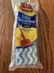 O Cedar Easy Squeeze Sponge Mop Refill Microfiber Wave Sponge Sealed New - Picture 1 of 2