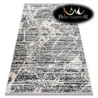 Modern Designer Cheap Rug 'Tuls' 51322 Structural Fringe Marble Grey Best Carpet