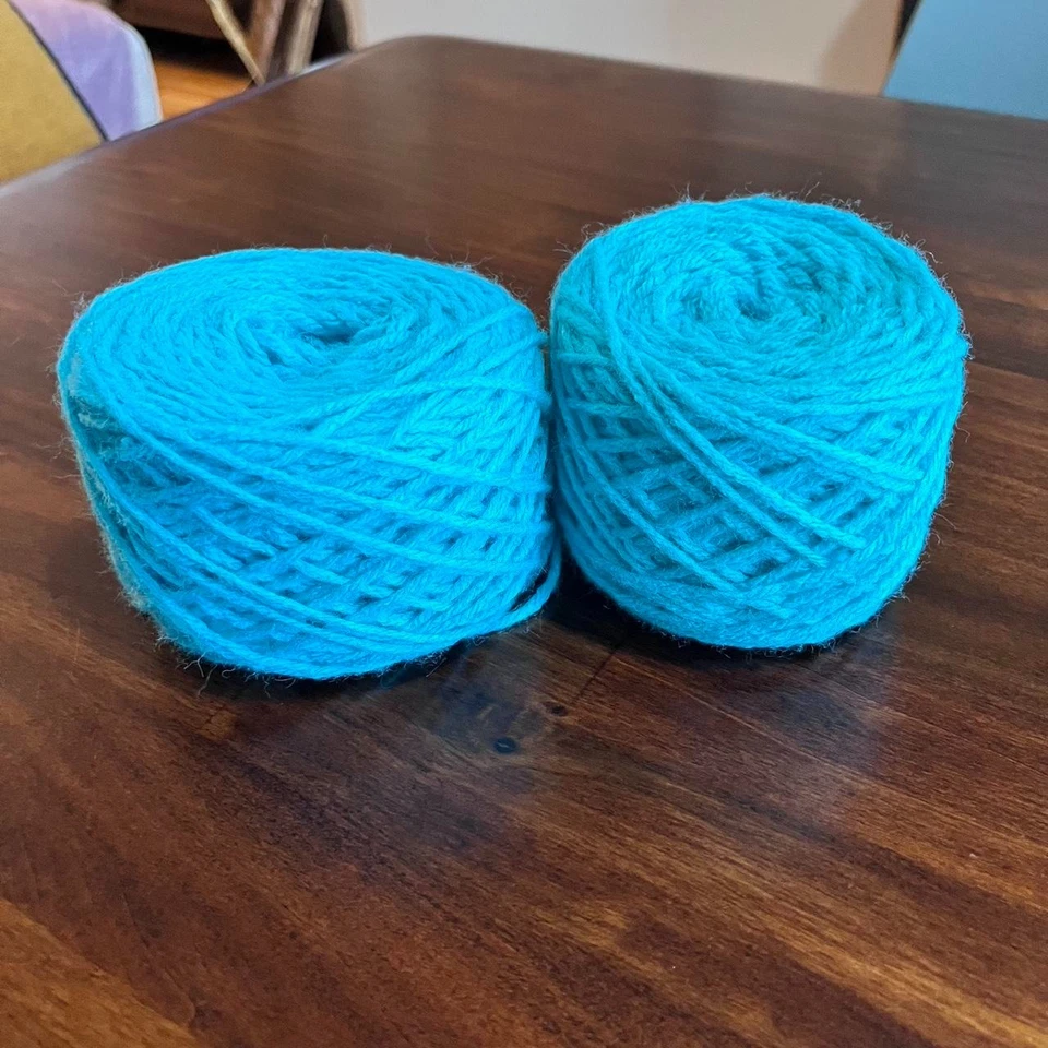 Hilo acrílico turquesa Bucilla DuPont Orlon Foto 1 de 1