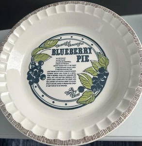 "Plato de plato de pastel de arándanos de cerámica Country Harvest Royal China 11"" de colección 1983 EE. UU. - Imagen 1 de 14
