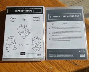 Stampin’ Up! HIPPEST HIPPOS BUNDLE Stamp & DIE SET New & Unused - Picture 1 of 1