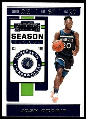 2019-20 Panini Contenders Josh Okogie #52 - Image 1 of 2