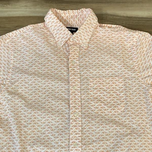 Lands End Hemd Herren Medium 15-15,5 Traditional Fit Orange Gürteltier Button Down - Bild 1 von 9
