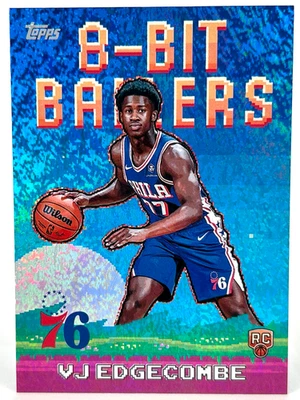 VJ EDGECOMBE 2025-26 Topps Basketball 8 Bit Ballers Holo Rookie RC - Image 1 of 3