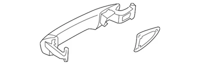正品大众汽车手柄外置 1K8-837-205-H-GRU — 第 1/3 张图片