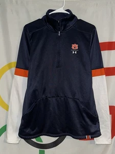 Under Armour Auburn Tigers 1/4 Zip Pullover Sweatshirt Large Basketball Football - Bild 1 von 8