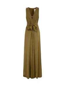Mono Twinset Amplio, Ajuste Suave, Color Verde Dorado, Modelo 251TT22... - Imagen 1 de 3