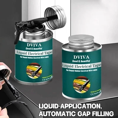Waterproof Liquid Electrical Tape Insulating Wire Cable Repair Quick Dry Sealant - Image 1 of 4