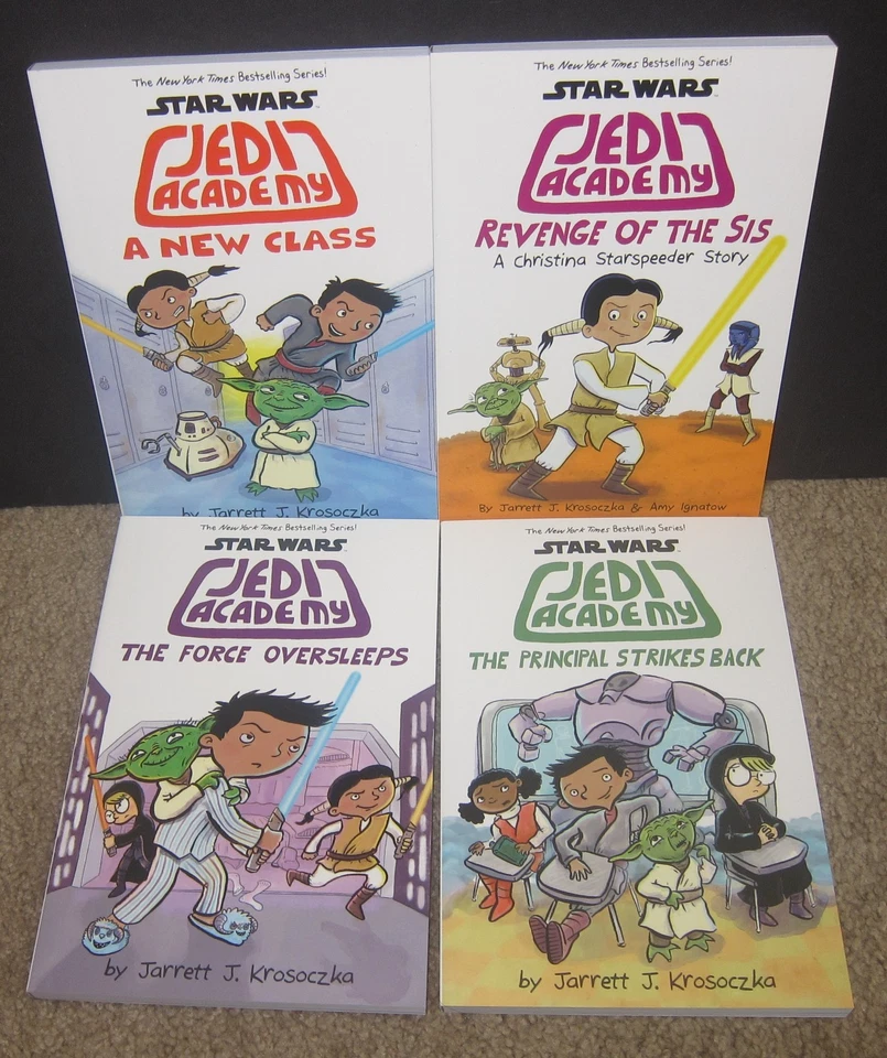 Star Wars Jedi Academy Galactic Library 4 Book Set By Jeffrey Brown - NEW - Image 1 of 1