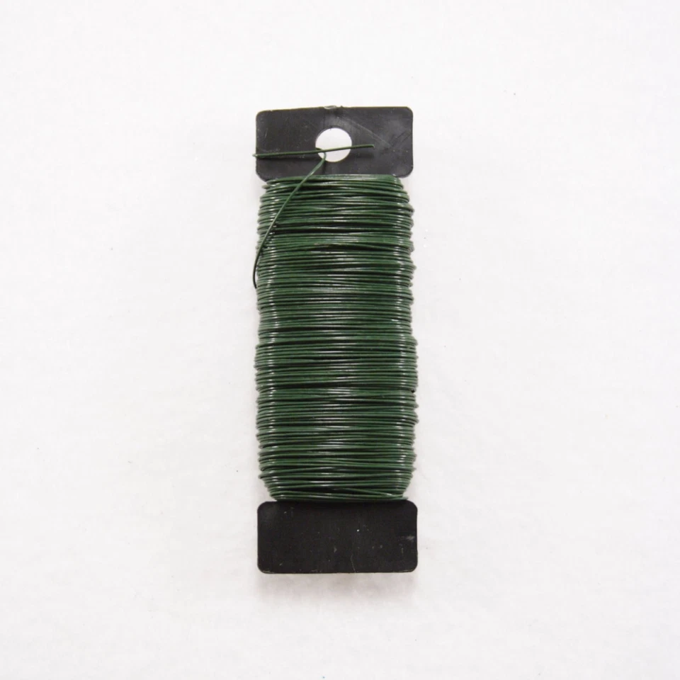 Paddle Spool Wire Floral 4oz. Green (Choose Size) USA Made - Image 1 of 1