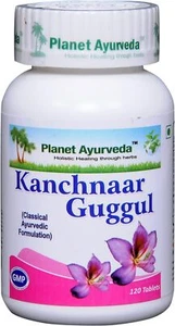 Planet Ayurveda Kanchnaar Tablet - 120 Tablets - Picture 1 of 6