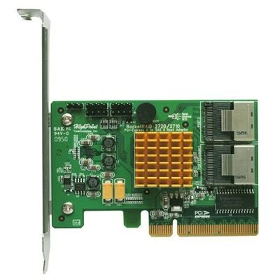 HighPoint ROCKETRAID 2720SGL 8xPort RAID PCI Express Low Profile Controller Card - Image 1 of 2