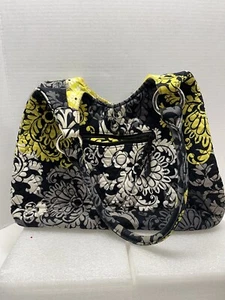 Vera Bradley Shoulder  Bag With Buckle Baroque Design Quilted 14”L 12”W 6”D - Picture 1 of 6