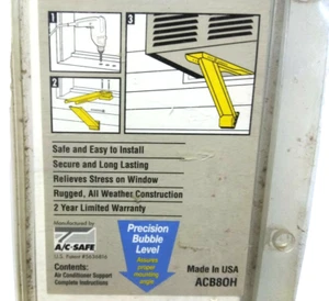 NUEVO Soporte Universal para Aire Acondicionado Ventana Hasta 80 libras con HARDWARE - Imagen 1 de 12