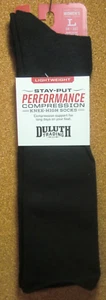 Duluth Women's Stay-Put Lightweight Compression Socks L (9-12) Black - Picture 1 of 2