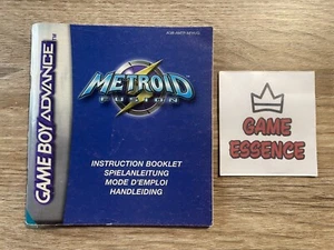 NOTICE SEULE Metroid Fusion Nintendo Game Boy Advance FHUG FR EUR GameBoy GB GBA - Imagen 1 de 3
