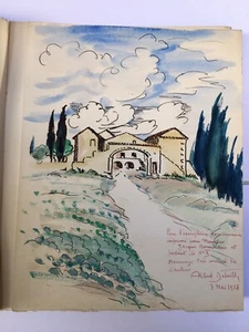 Algoud / Albert Detaille - Sur la Route des Mas et Bastides. 1/50 , AQUARELLE - Picture 1 of 8