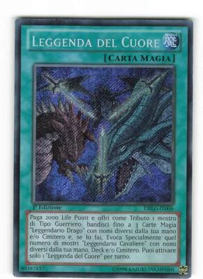 Yugioh LEGENDE DES HERZENS , drlg-it006 Secret Rare italienisch NM 1. Auflage - Bild 1 von 2