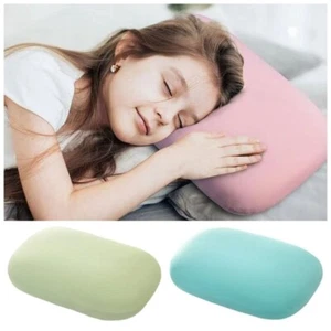 Almohada para dormir de espuma viscoelástica suave para oficina de viaje reposapiés facial cuello almohadas de apoyo - Imagen 1 de 12