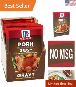 Mccormick Pork Gravy Mix - 12 Pack of 0.87 Ounces, Quick Homestyle Flavor - Picture 1 of 10