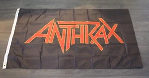 Anthrax Banner Flag 3x5' Heavy Metal Rock Band Music Fan Decor Man Cave CD - Picture 1 of 4