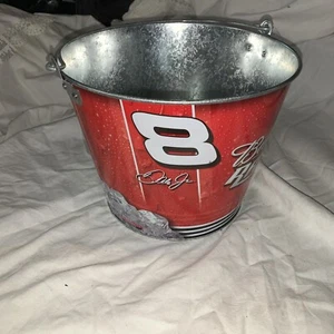 Budweiser Racing NASCAR Dale Earnhardt Jr #8 Metal Beer Bucket 5 Quart NEW - Picture 1 of 5