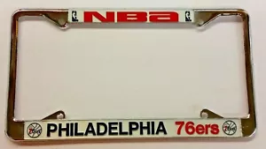 NBA Philadelphia 76ers Metal License Plate Frame (Chrome) - Picture 1 of 1