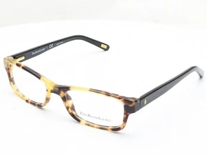 Polo Ralph Lauren 8518 810 Rectangle Spotty Tortoise Black Mens Eyeglasses 48mm - Picture 1 of 6