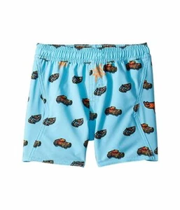 Volcom Little Boys 7/XL Board Swim Trunks Shorts Blue Hot Wheels Mesh Lined - Picture 1 of 1