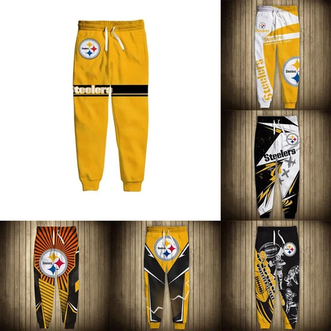 Pittsburgh Steelers Men's Sweatpants Loosen Fit Pants Football Gym Trousers Gift Cover