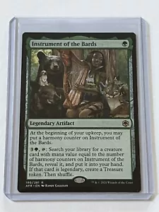 Instrument of the Bards 190 MTG D&D Forgotten Realms 2021 MT 9.0 + Non Foil Rare - Picture 1 of 13