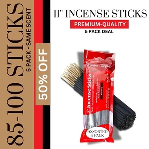 Incense Sticks 7'' Heavily Scented Quality Hand Dipped 500 PACK CHARCOAL STICKS - Picture 1 of 24