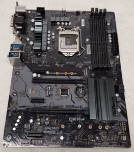  ASRock Z390 Pro4 LGA 1151 DDR4 Intel Z390 ATX Motherboard Parts - Picture 1 of 10