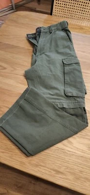 Boy Scouts of America Uniform Pants 26 Green Canvas Classic Convertible Cargo - Image 1 of 4