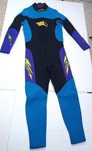 Vtg Polaris Scuba Wetsuit Full Suit Long Sleeve Blue Purple & Black Womens XL - Picture 1 of 14