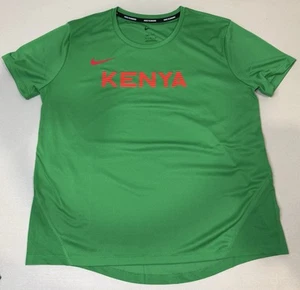 Camisa para correr talla mediana Nike Pro Elite Team Kenia CT0591-320 verde nueva sin etiquetas - Imagen 1 de 5