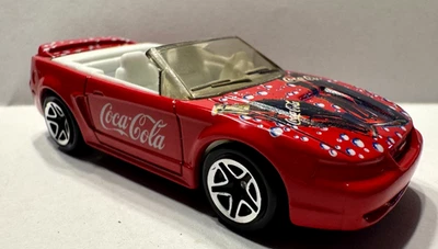 Matchbox Coca-Cola 1999 '99 Ford Mustang Convertible Car Red Diecast 1/61 Scale - Image 1 of 3
