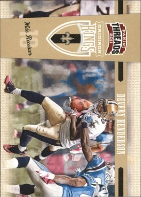 2011 Panini Threads Gridiron Kings #42 Devery Henderson - FB - Image 1 of 2