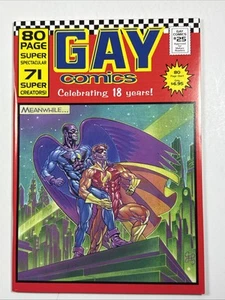 GAY COMICS #25 (1998) 80 páginas celebrando 18 años LGBTQ+ casi nuevo - Imagen 1 de 8