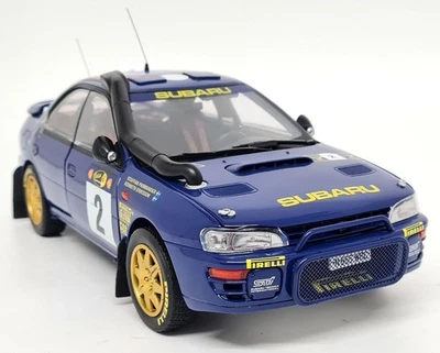 Sunstar 1/18 Subaru Impreza WRC 555 Safari Kenya Rally 1996 #2 Eriksson - Image 1 of 4