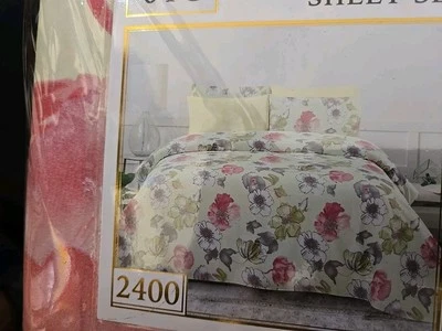 Hejeme 6-Piece Printed Floral Soft Sheet Set & Pillowcases with Deep Pocket - Image 1 of 3