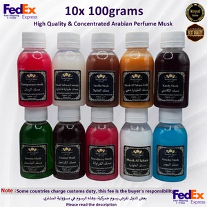Set 10x 100g Muschio Arabo Tahara, Olio Profumato di Alta Qualità 1kg مسك الطهارة FedEx - Foto 1 di 12