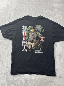 Attack On Titan Shirt Herren XL schwarz Staffel 3 Captain Levy Ripple Junction - Bild 1 von 7