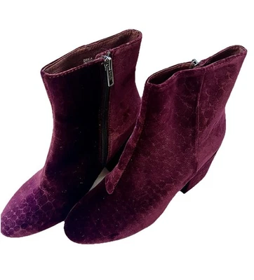 Botines de terciopelo púrpura Ash ERIKA para mujer talla 38,5 talla 8 nuevos sin etiquetas Foto 1 de 4