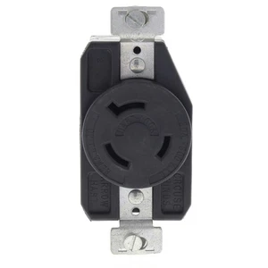 Arrow Hart Black Single Industrial Locking Receptacle 20A 600V NEMA 9-20 CWL920R - Picture 1 of 7