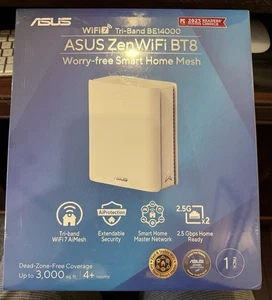 ASUS ZenWiFi BT8 BE14000 Tri-Band WiFi 7 Mesh 1 Pack +Asus Warranty Card - Picture 1 of 3